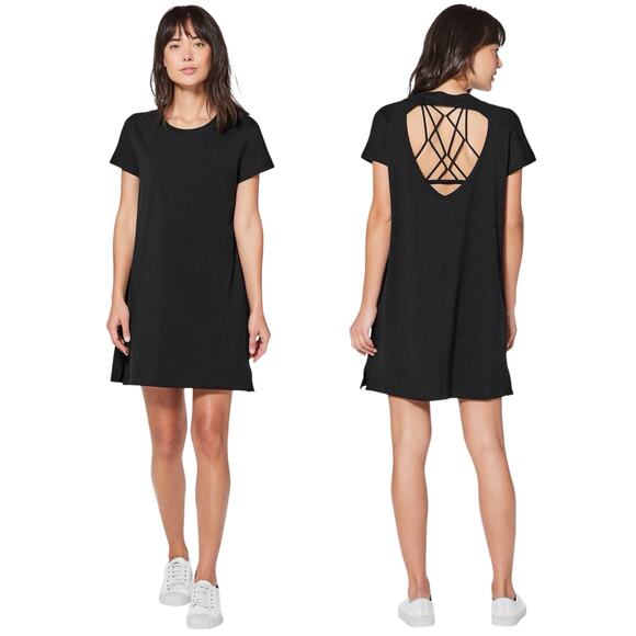 lululemon athletica Dresses & Skirts - Lululemon Day Tripper Dress Black Large Womens